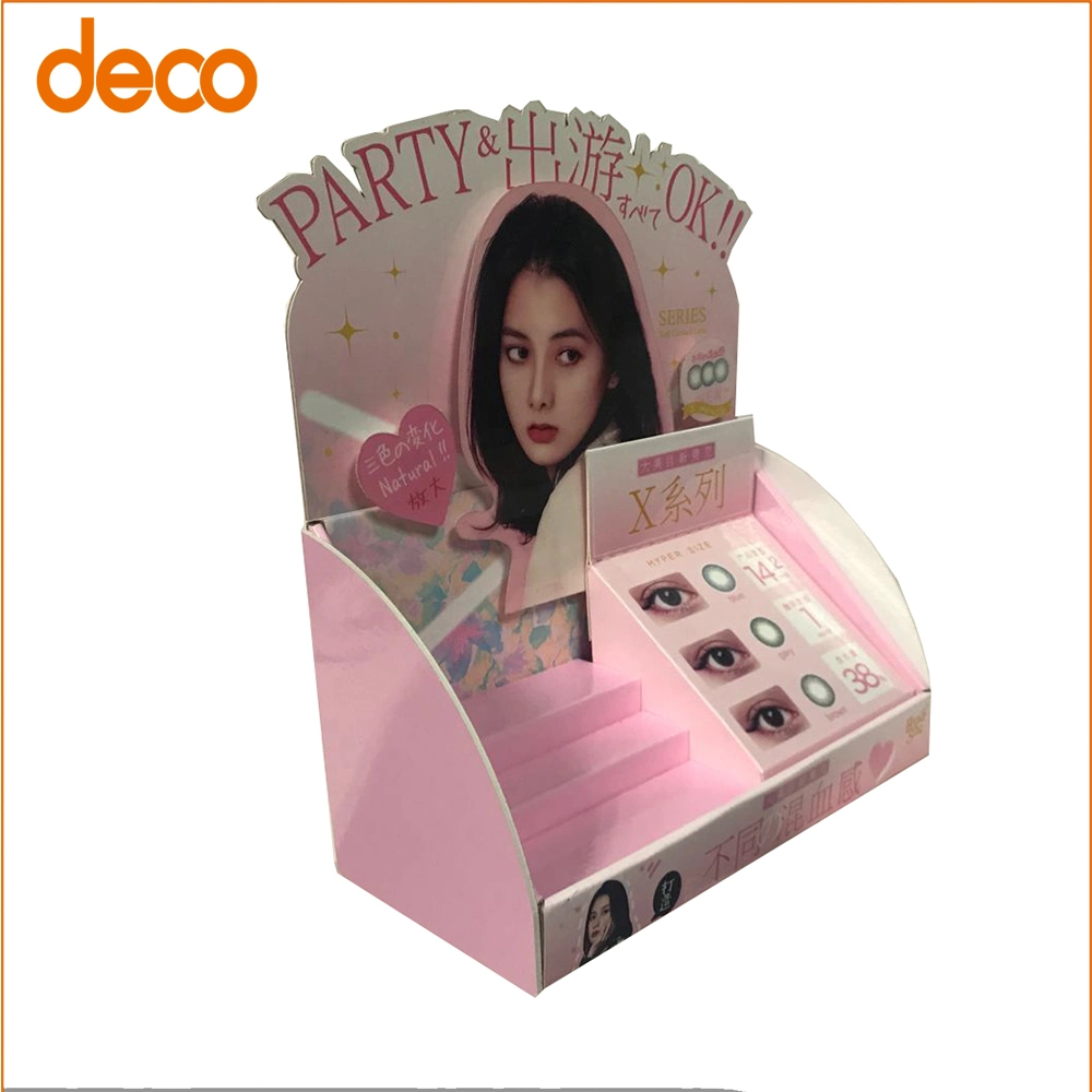 Corrugated Cardboard Speciality Retail Contact Lenses Counter Display