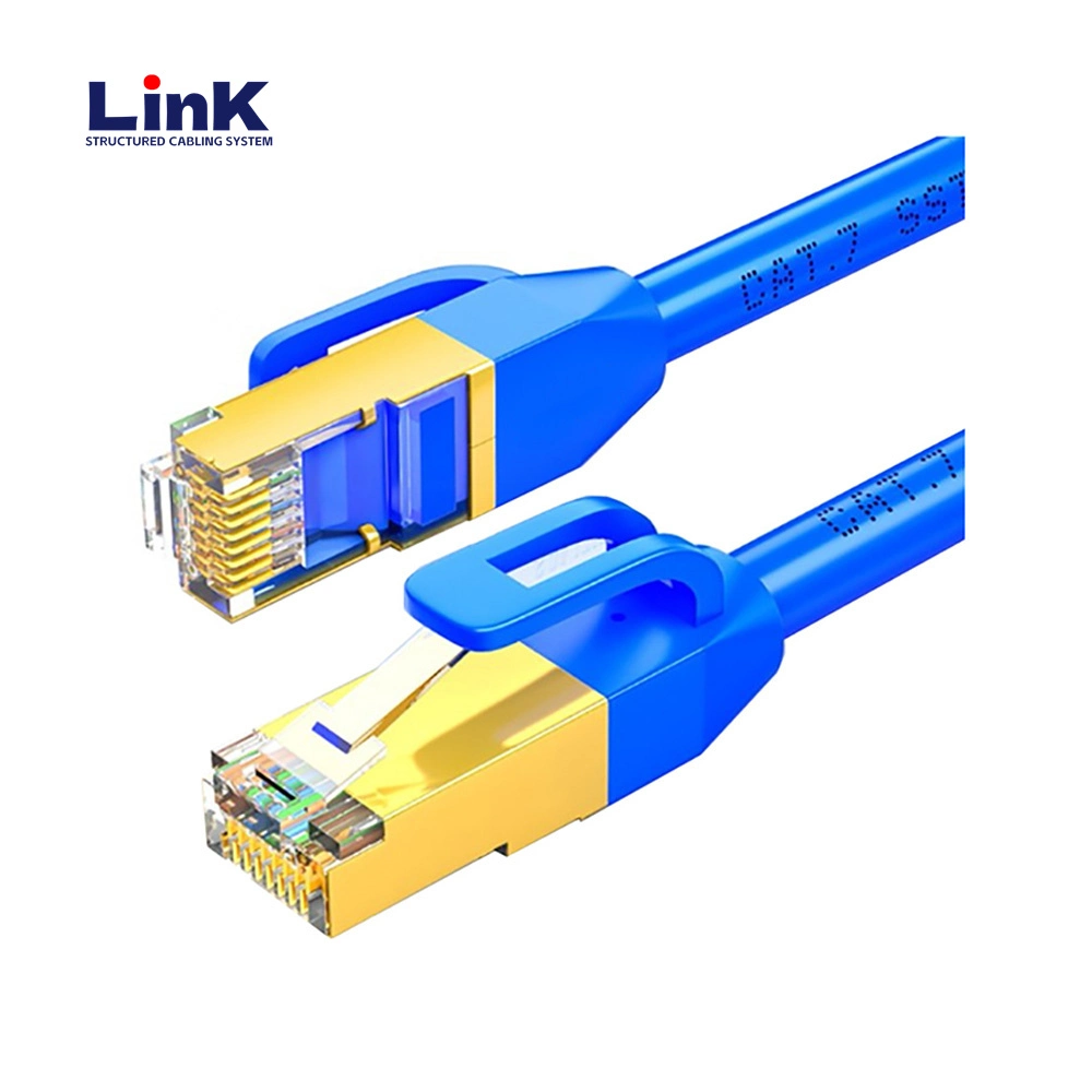 LSZH CAT6A Shielded Ethernet Patch Cord Cable with Snagless RJ45 Connectors