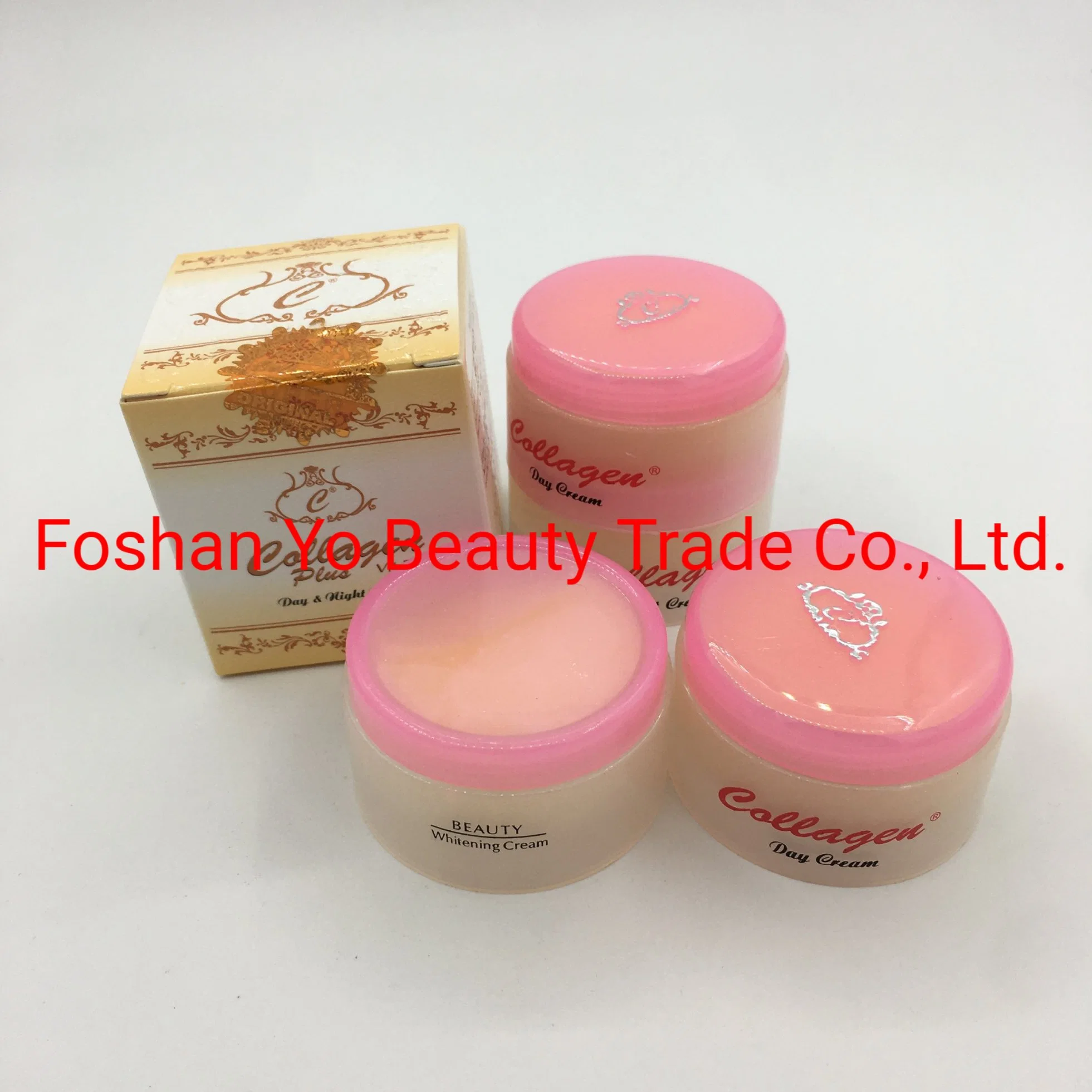 Collagen Plus Day & Night Facial Whitening Cream with Good Price Gold Sticker