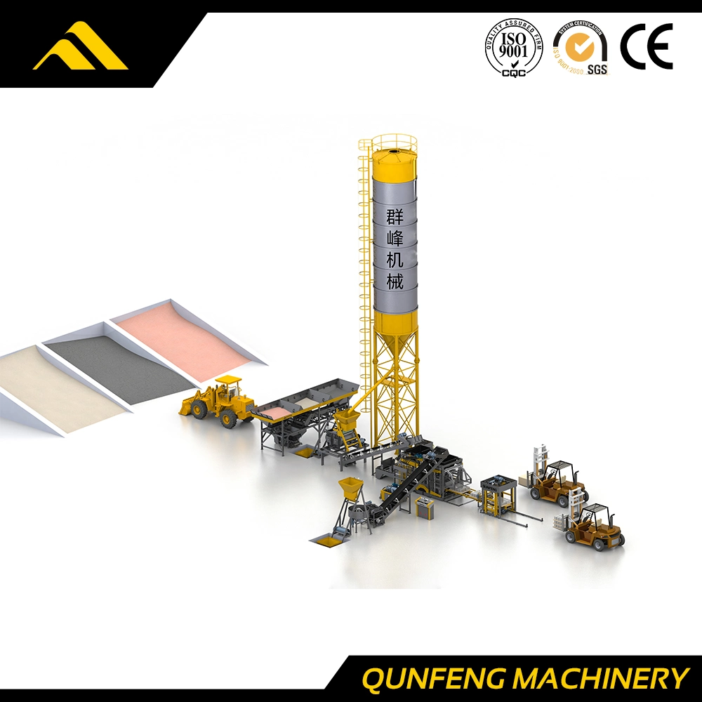 Qunfeng Qf400 Bloqueio Automático/máquina para fabricação de tijolos