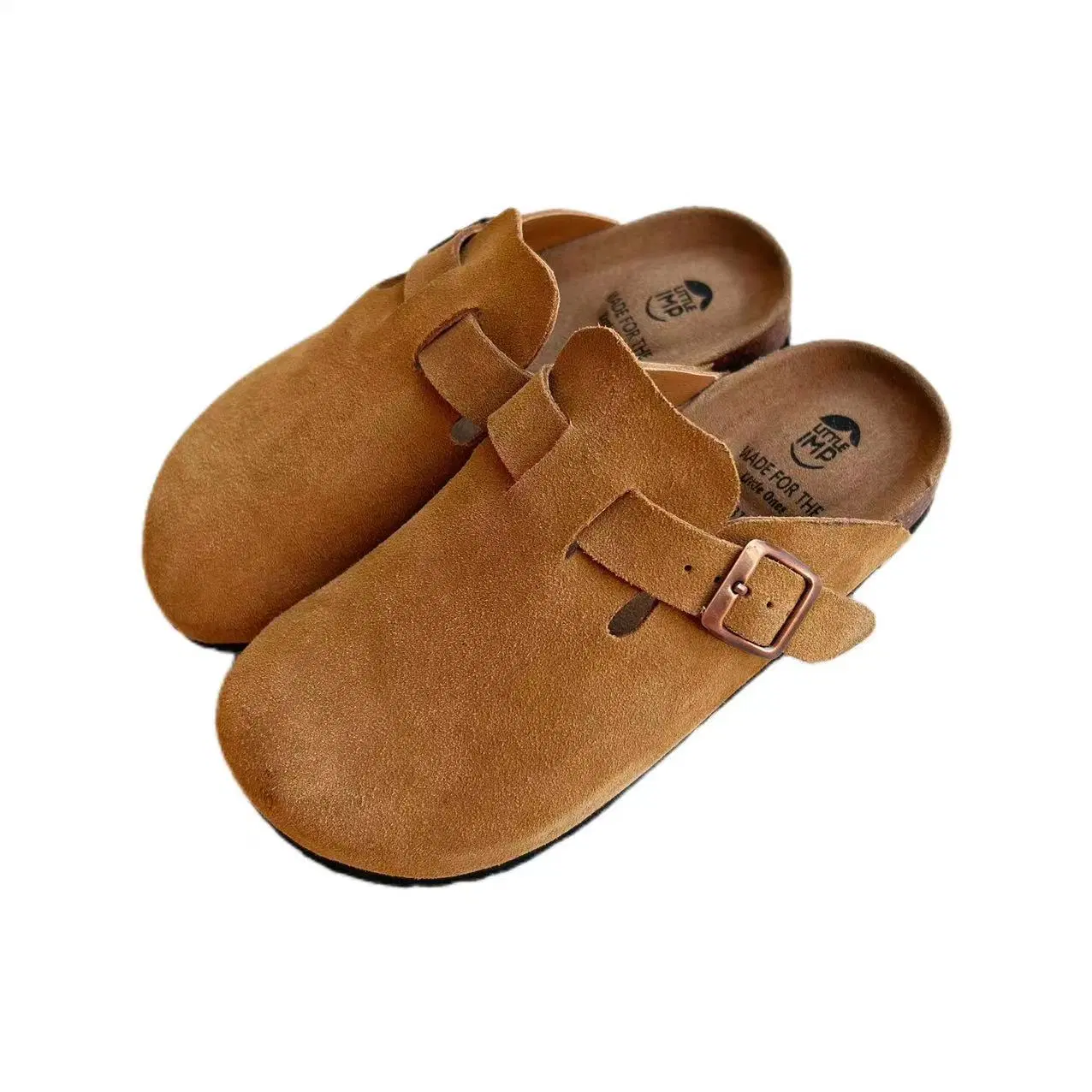 Birken Stock Ugly Shoes Cow Suede Leather Indoor Outdoor Mules Women Birken Cork Clogs Spring Autumn Warm Plush Shoes