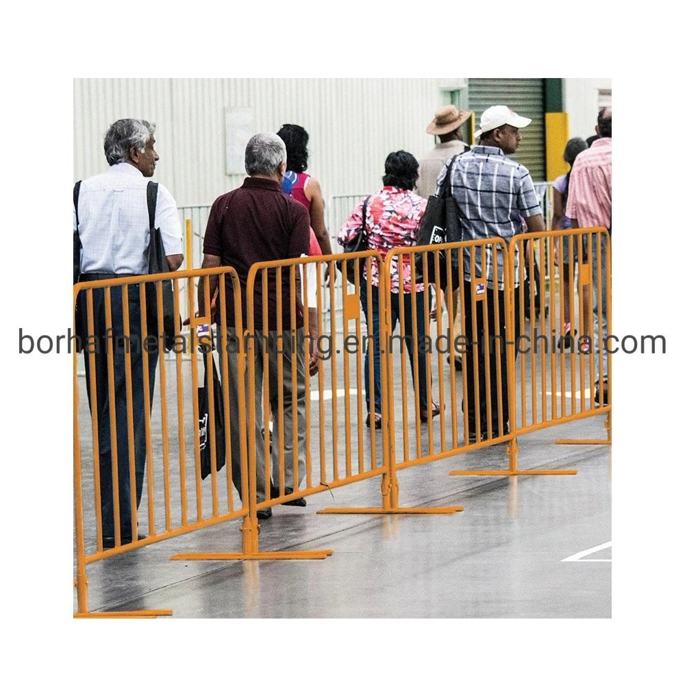 Barrière de contrôle de la foule en acier galvanisé à chaud haute résistance, autosupportant Fence Road Système de barrière pour le marché australien