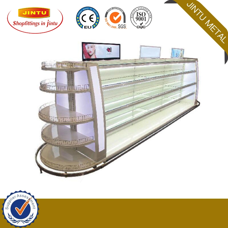 Used Metal Supermarket Double Shelves