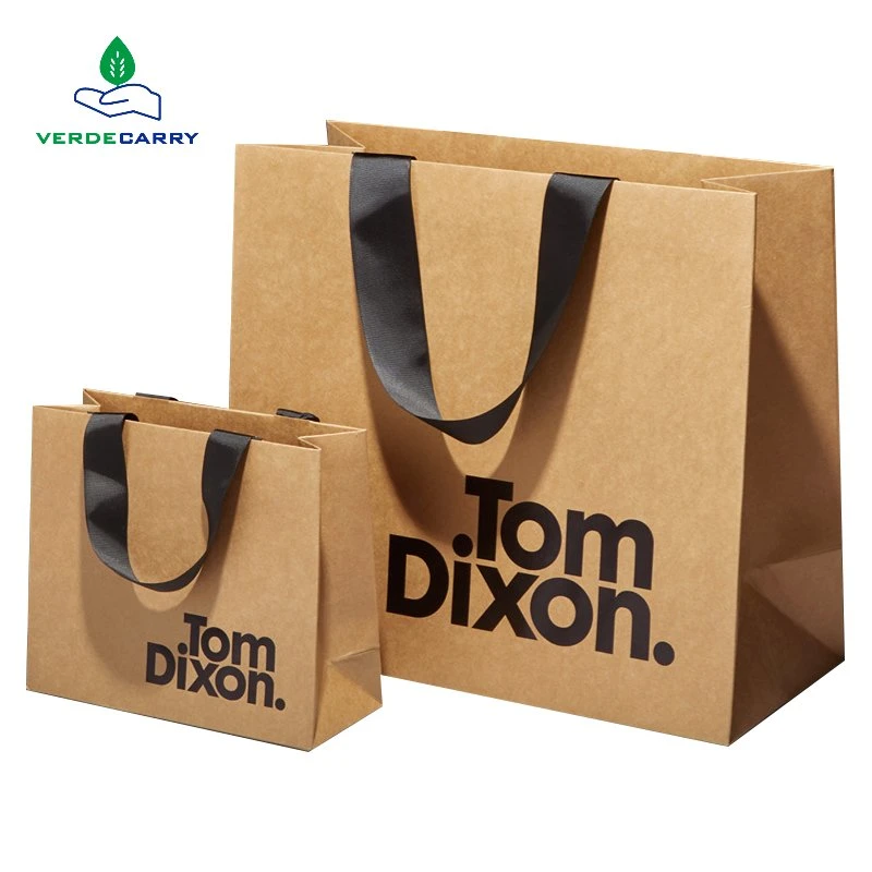 Специальный дизайн логотипа торговой марки с индивидуальной печатью Рекламная акция Luxury Clothing Retail Gift Покупка бумажного сумочка для украшений