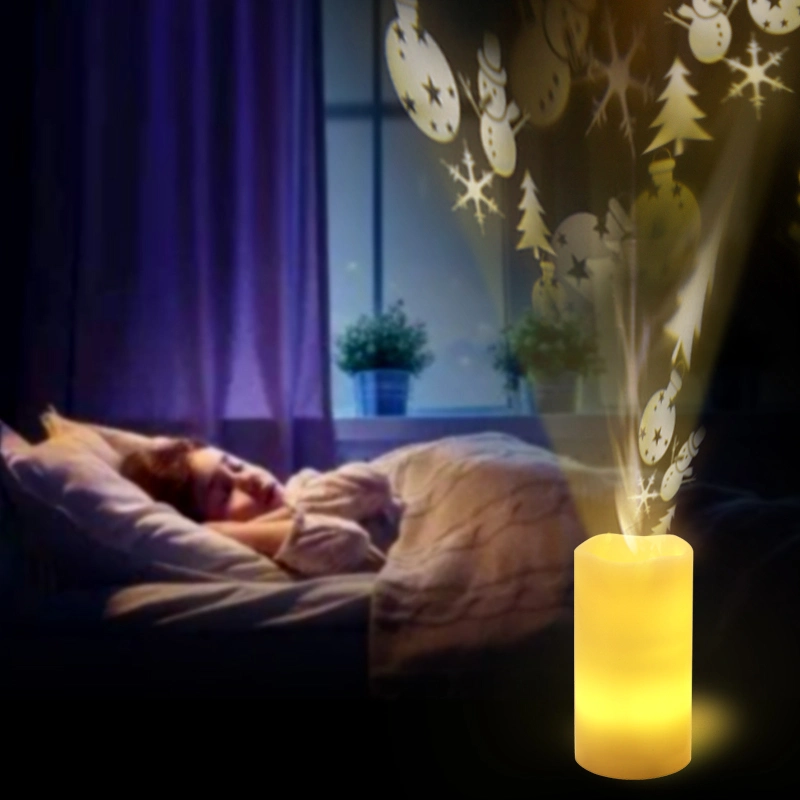 Projector Candle Light Hot Sell Battery Operated Flame Candle Light Colorful Candle LED Tea Light