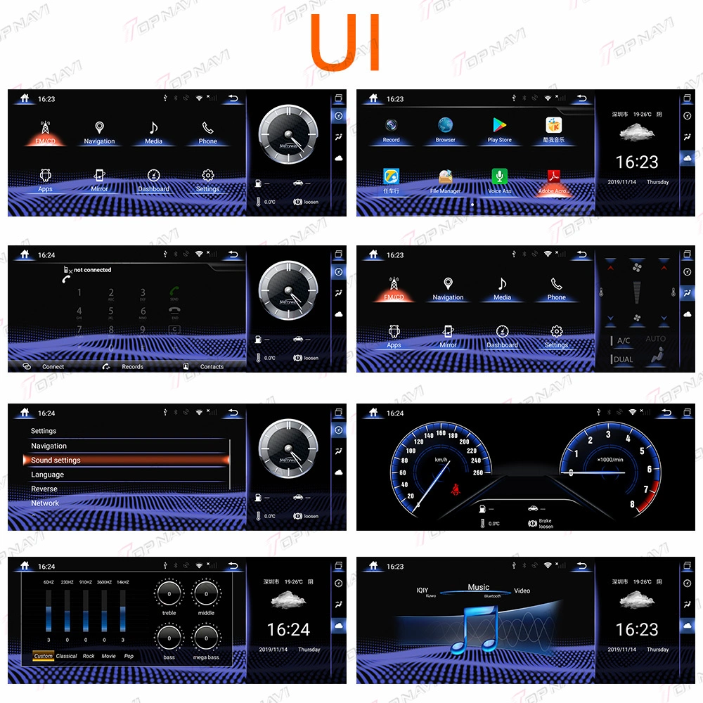 12,3 polegadas sensível ao toque Android rádio do carro para o Lexus Rx RX200, RX350, RX450 2016-2019 Leitor multimédia de navegação GPS 4G Estéreo WiFi