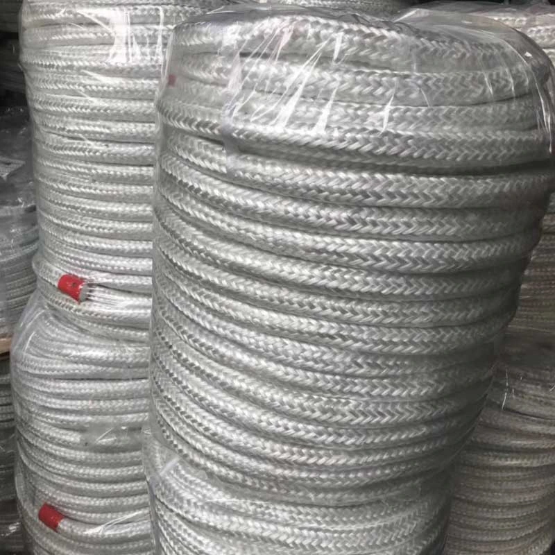 Sealing and Insulation Type, Fiberglass Braided Round Rope High Temperature Insulation Type Fiberglass Braided Square Packing Rope Fiberglass Products