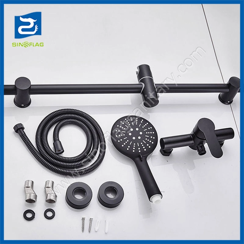 Stainless Steel 304 Water Mixer Matt Black Bathroom Shower Tap