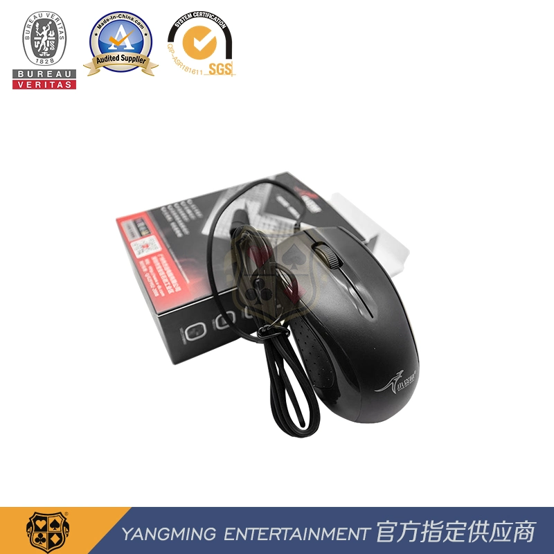 Entretenimento e lazer Black Wired Mouse Baccarat Poker Table System Input Mouse (rato de entrada