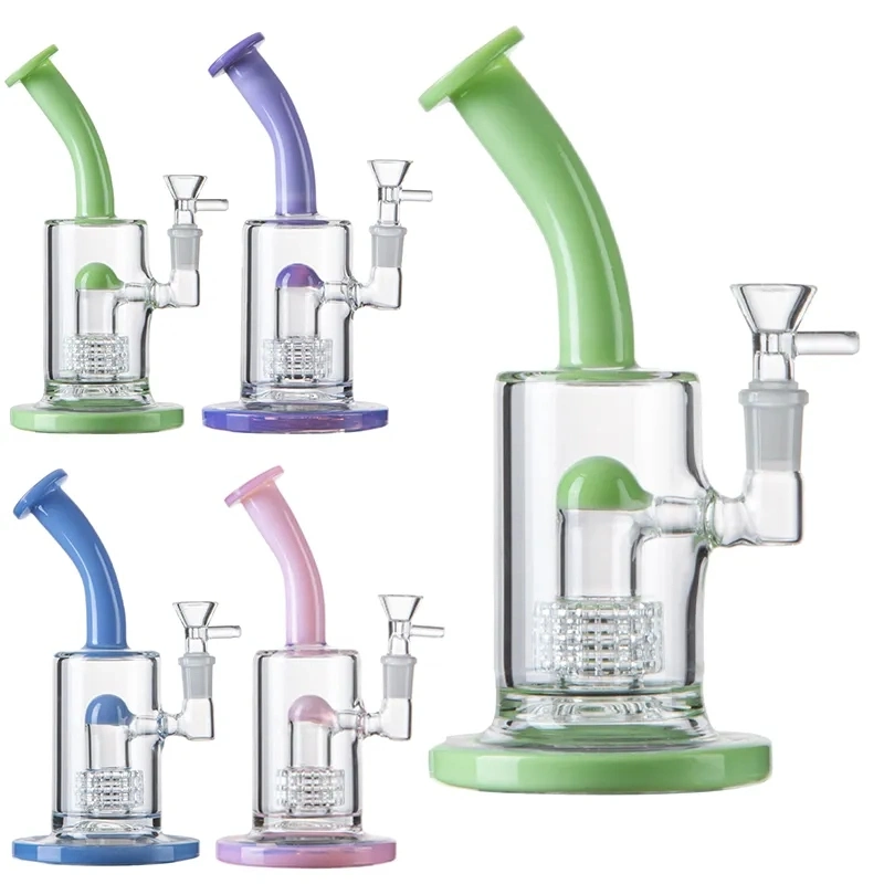 Matrix Dome Perc Hookahs Heady Glass Splash Guard Birdcage Percolators Water Pipes Green Blue Pink Purple Oil DAB Rigs