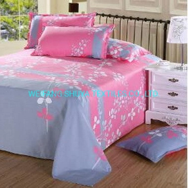 4PCS Double Bed Sheet Set Home Textile Bedding Article