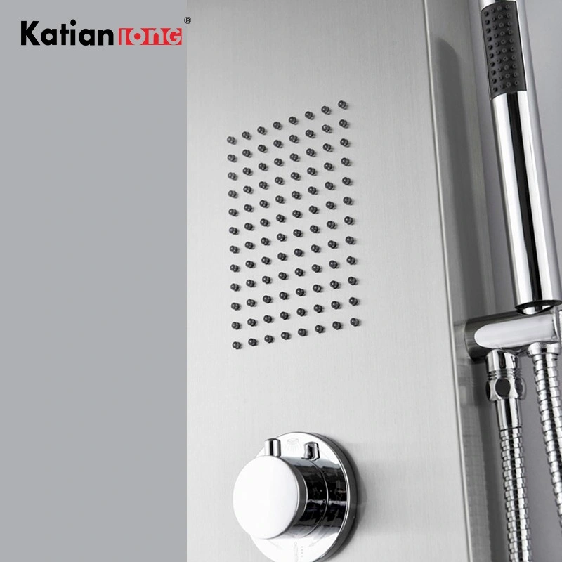 3 Years Quality Guarantee Bath Shower Panel Stainless Steel with Massage Jets