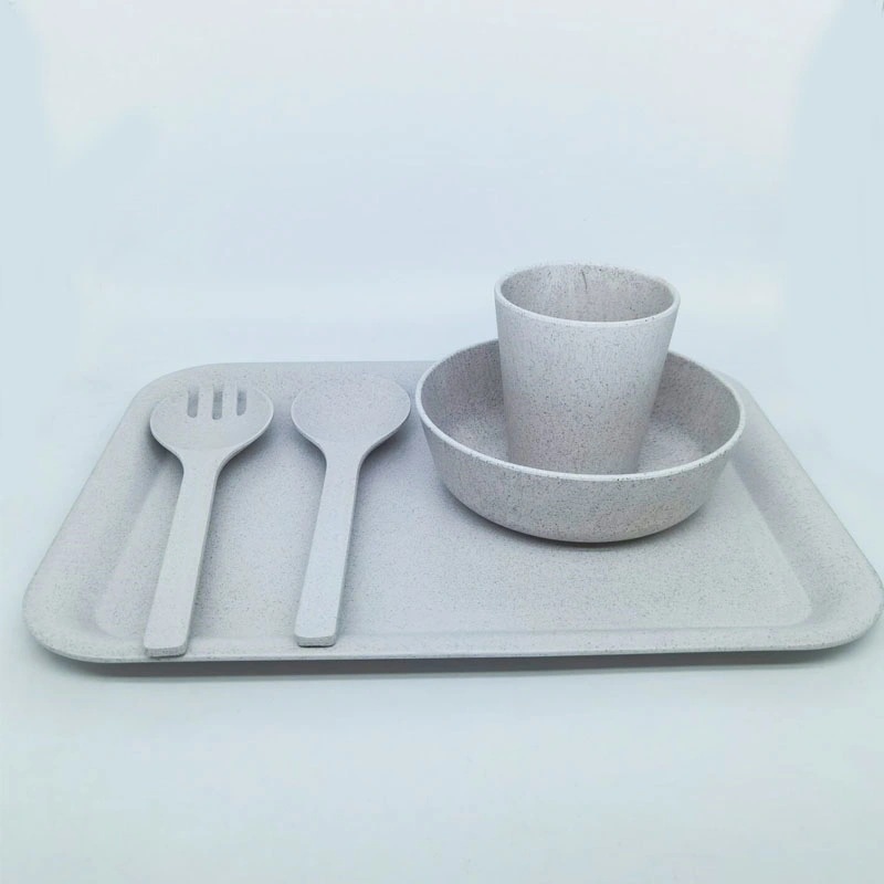 Customized Wholesale/Supplier Coffee Grounds Plate Eco-Friendly Plate Dinner Set