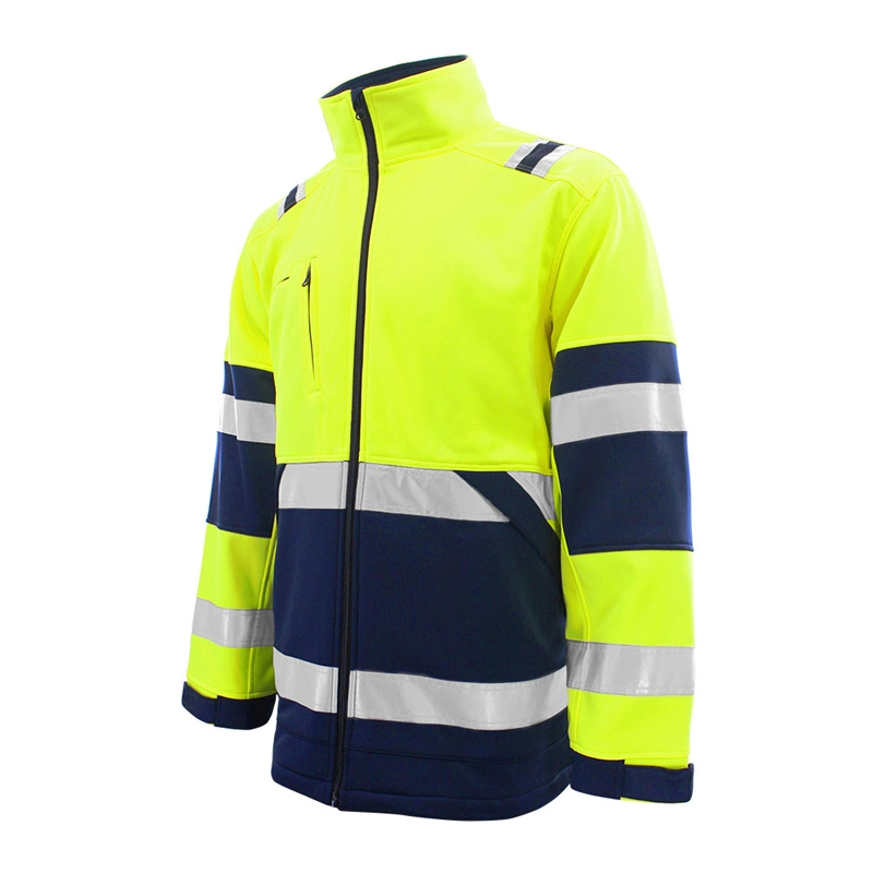 اشتر سترة ذات سترة طويلة ذات سترة طويلة من الصوف ذات القلنسوة من نوع Polar Fleece مع Hi Vis Reflective Fleece، سترة ذات سترة ذات سترة طويلة من الصوف ذات القلنسوة من نوع Fleece ذات سلامة عاكسة