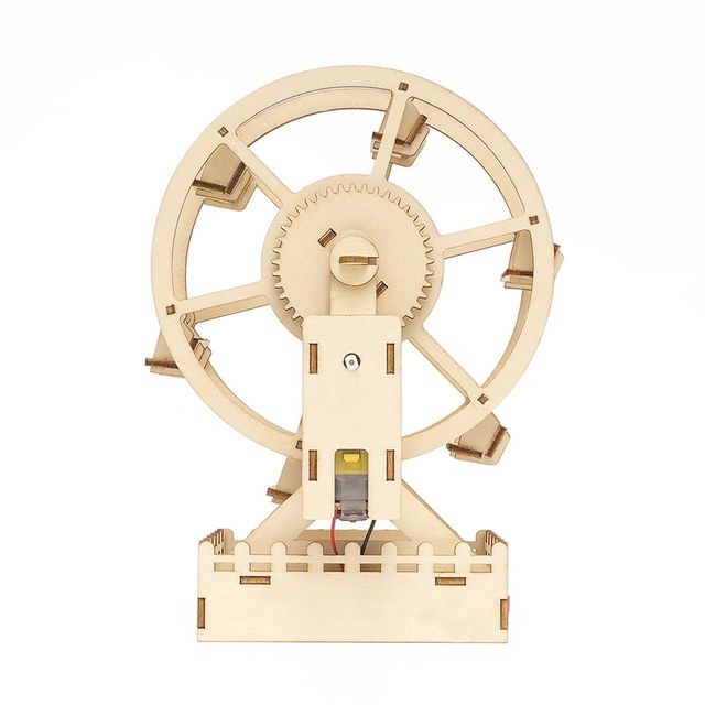 Kit de Ciencia Física personalizado de Madera Ferris rueda Puzzle de juguete para Juego de padres e hijos