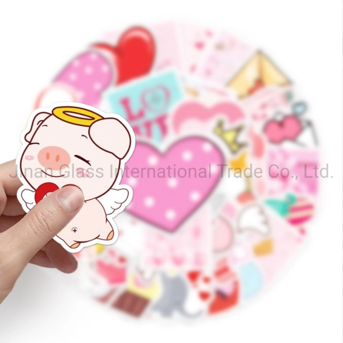 50 Sweet Valentinstag Cartoon ins Style Notizbuch Personalisierte Hand Konto Koffer Kühlschrank Handy Creative Sticker