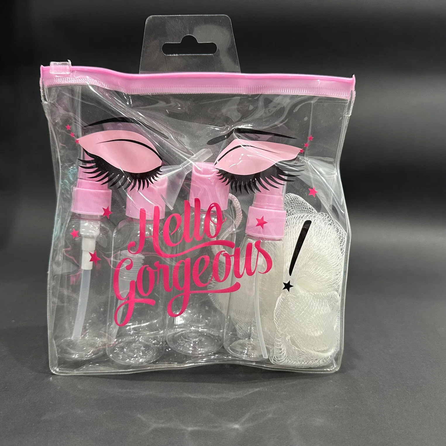Hot Sale Plastic Bottle Plastic Jar Sprayer Cosmetic Pack Portable Travel Set Travel Kit
