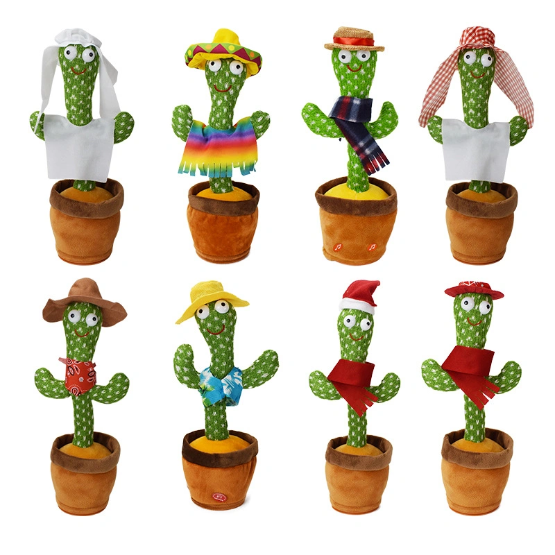 Soft Plush Cactus Electric Talking Singing Dancing Plush Toys