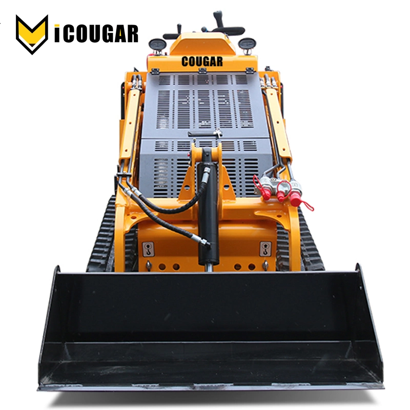 Minicargadora de alta calidad Diesel Soporte de la pala de cadenas pequeñas Varios accesorios Mini Skid Steer