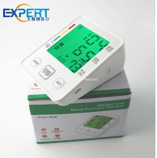 Elektronisches Sphygmomanometer Gesundheitswesen Digitaler Blutdruck-Monitor Oberarm Bp Messgerät