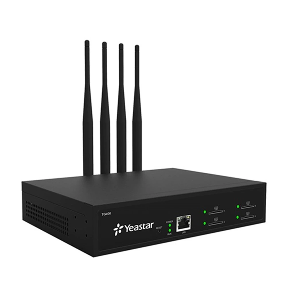 Serie TG Yeastar VoIP Gateways GSM TG400 conectar GSM o WCDMA o 4G LTE para redes VoIP