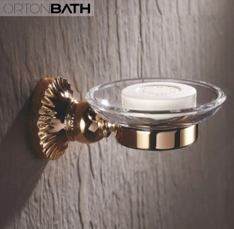 Conjunto de ferragens para casa de banho Ortonbath Diamond Glass Crystal Rose Gold inclui toalheiro ajustável de 24 polegadas, suporte de papel higiénico, toalheiro porta-copos, acessórios para casa de banho