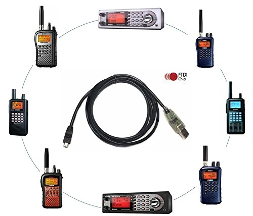 4 cable de programación USB a mini de 6ft pines FTDI para Uniden Interfaz remota del escáner