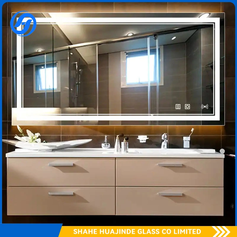 Decor Bathroom Wall Mounted Circle LED Backlit Mirror for Hotel