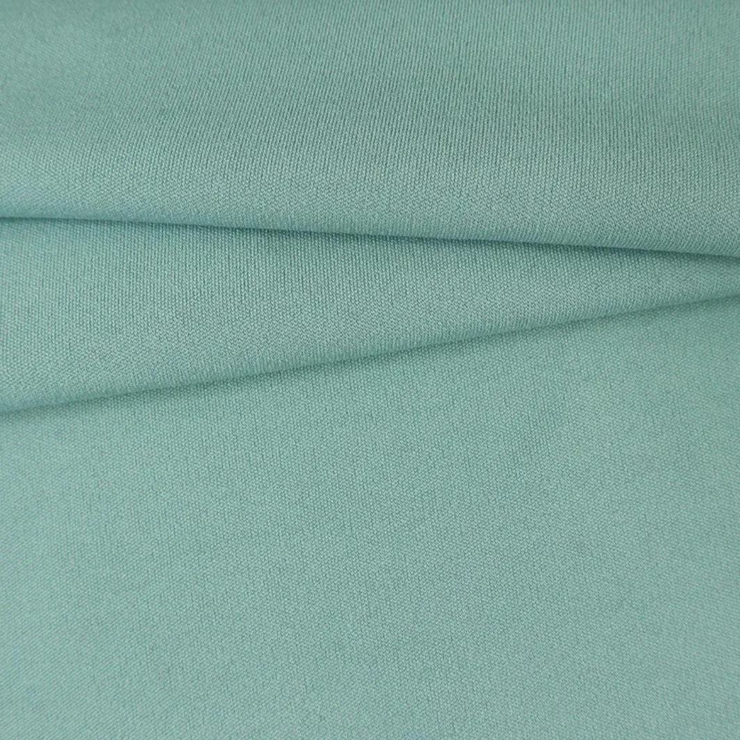 Plaine de verrouillage de tissu de polyester à double face spandex Mélange Vêtements