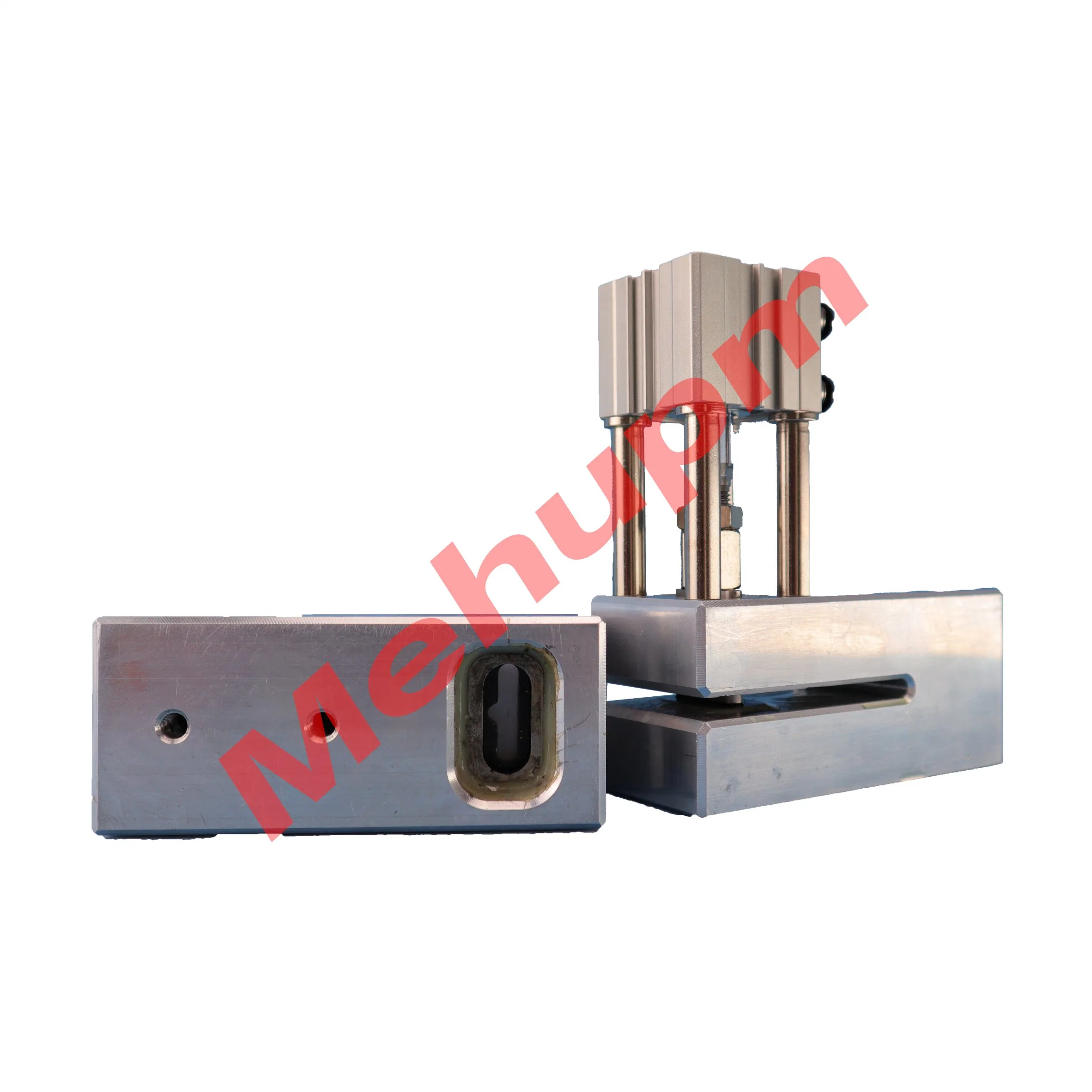 Air Operate 30X6X9mm Euro Slot Hanging Hole Puncher for Plastic Bag Making Machine
