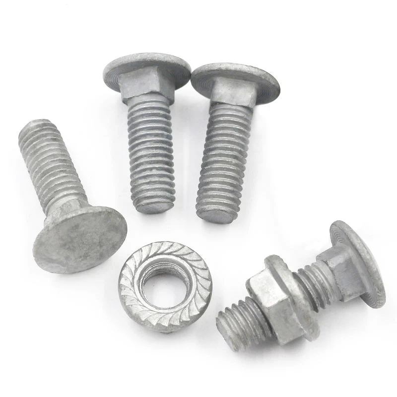 Carbon Steel Hot DIP Galvanized DIN603 Carriage Bolt Full Thread 6g /6h