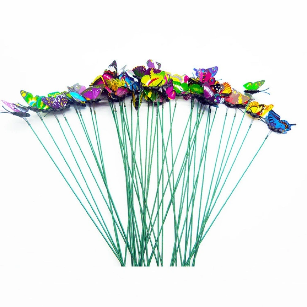 Jardín de colores mariposa Dummy Plug Yard Planter decoración exterior Ci18089