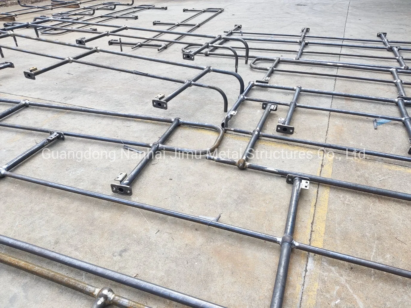 Jimu Pre-Fabricated Welded Ball Joint Ms Steel Handrail Panels