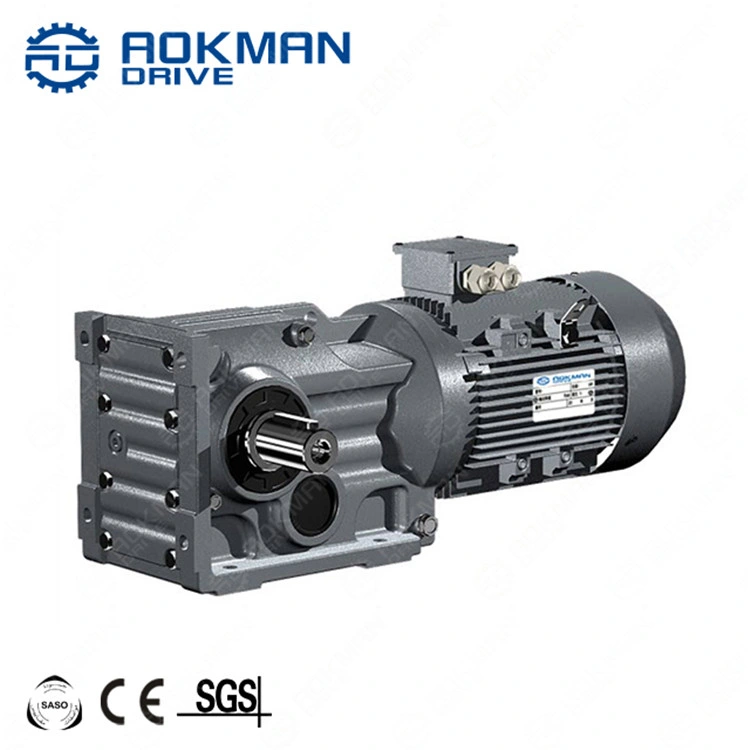 Shaft Output Gear Box Industrial Helical Bevel Speed Reducer for Mix Equipment