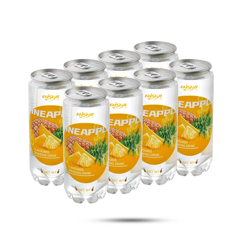 350ml pet puede bebida energética carbonatada con sabor a Piña bebida