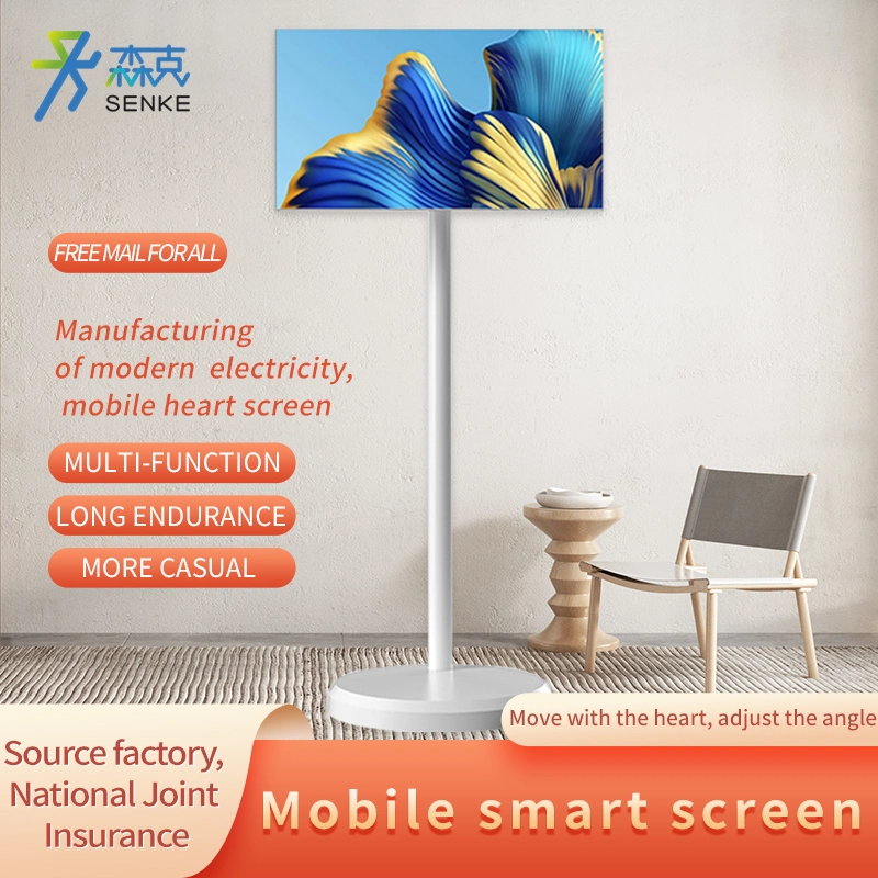 LCD Indoor Digital Signage Stand by Me Wireless Display Portable Indoor Rechargeable Rotatable Display