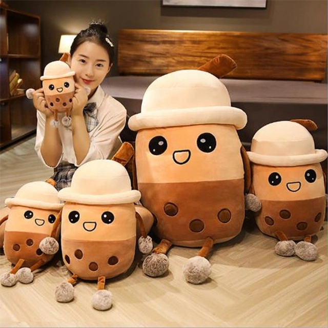 Wholesale/Supplier Custom Soft Cute Bubble Tea Plush Toys Stuffed Pillow Boba Toys