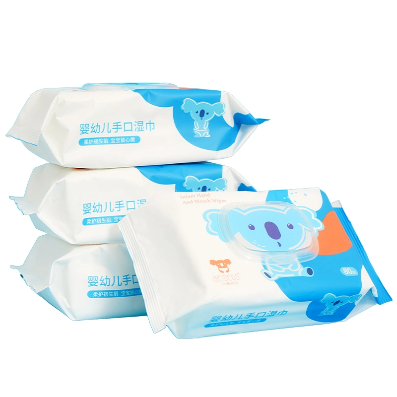 80pcs toallitas no tejidas para bebés agua suave desechable bebé Toallitas