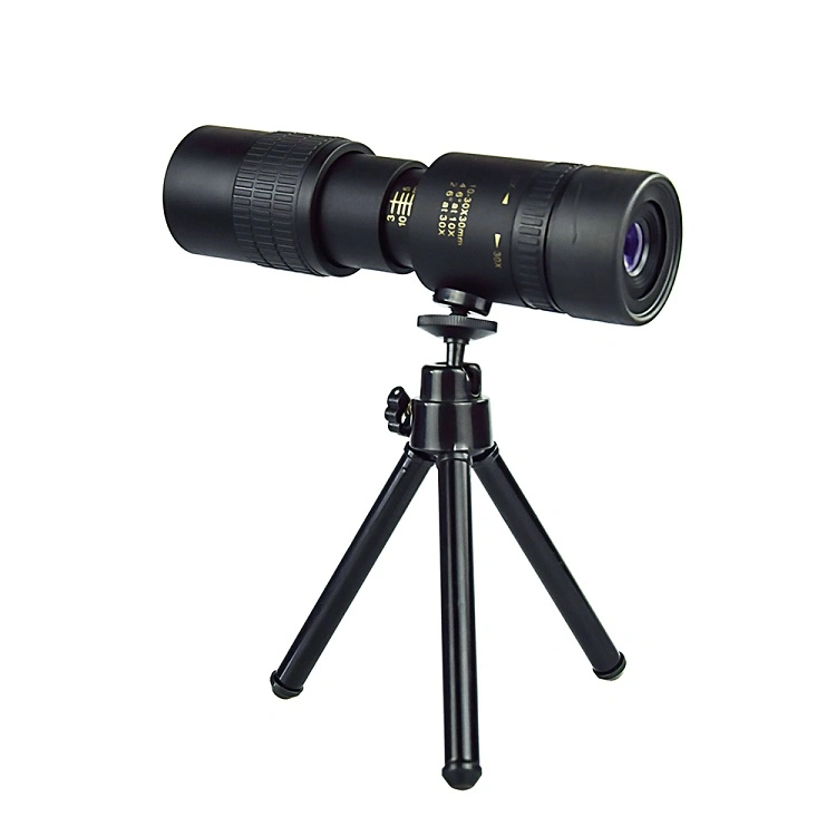 Venta caliente portátil Telescopio Zoom 10X 30 X Mini Telescopio Monocular para Smartphone actividades al aire libre