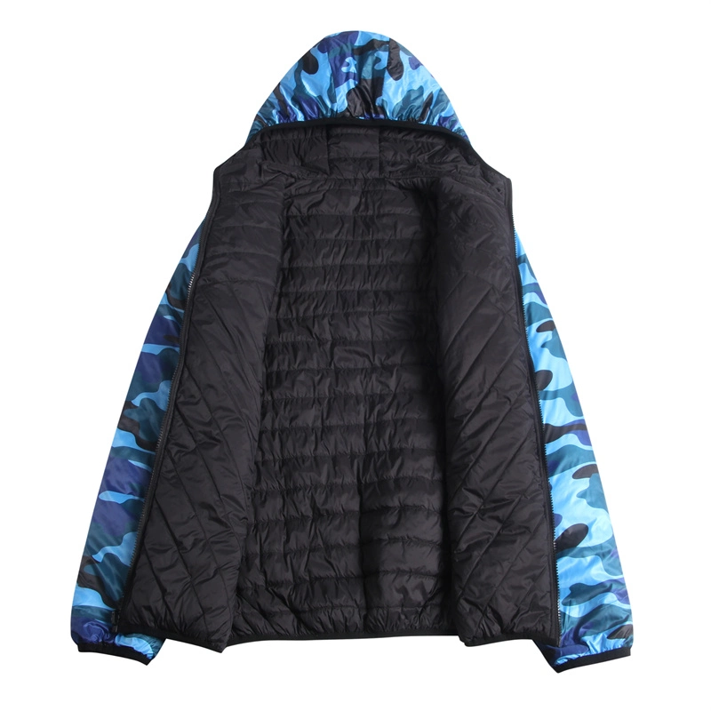 Custom Full Sublimation Reversible Waterproof Windproof Winter Snow Quilted Padded Bomber Puffer Jacket