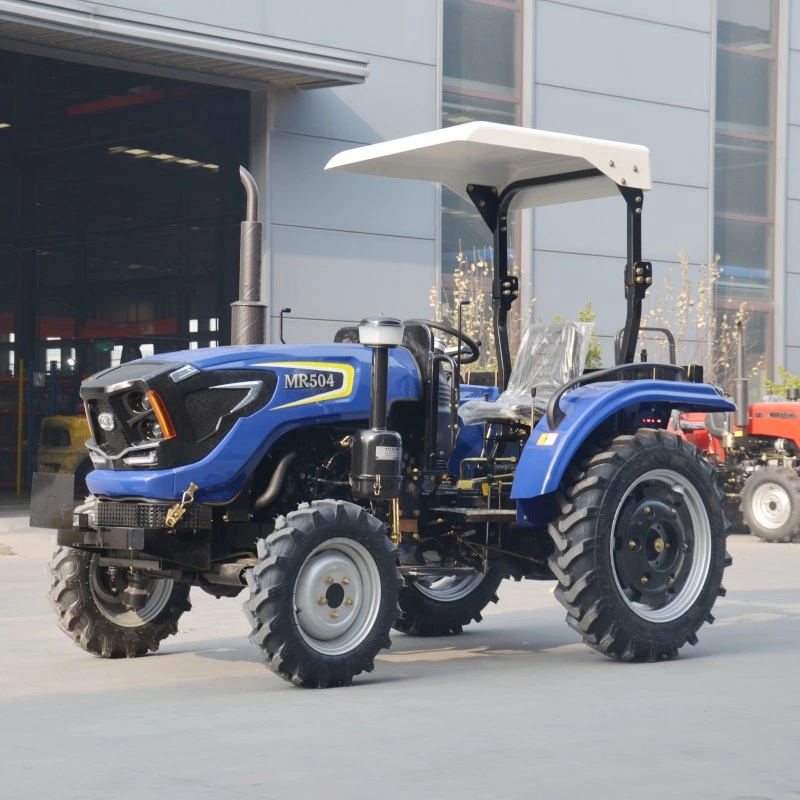 4X4 50HP Sunshade Farm Agricultural Tractors Hydraulic System