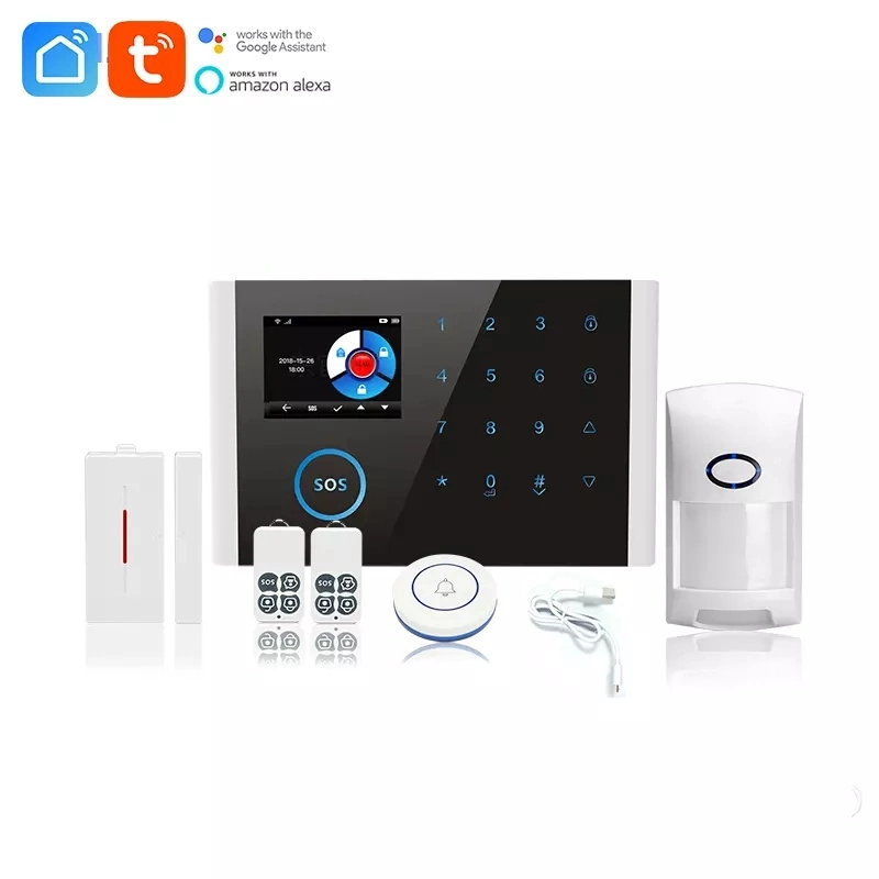 New WiFi Burglar Alarm Double Network Intelligent Burglar Alarm Double Network LCD Touch Screen Alarm