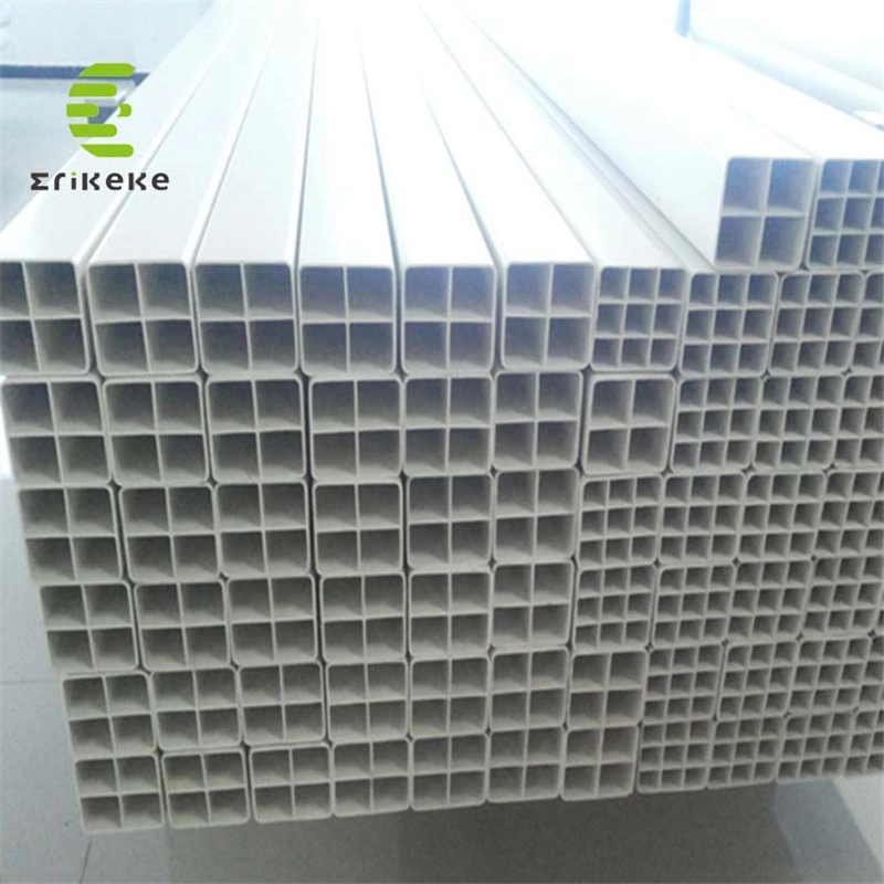 Hot Sale UV Plastic Square PVC Pipe Sizes White 50*50mm 100*100mm Zip Hydroponics Pipe Nft PVC Pipe Price Vertical Farming Hydroponics System