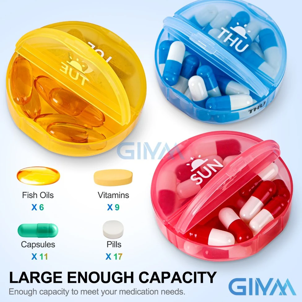 Wholesale/Supplier 28 Days Plastic Pill Case Monthly Pill Box Twice a Day