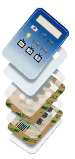 3m Membrane Switch Product with Adhesive 200MP 7956MP