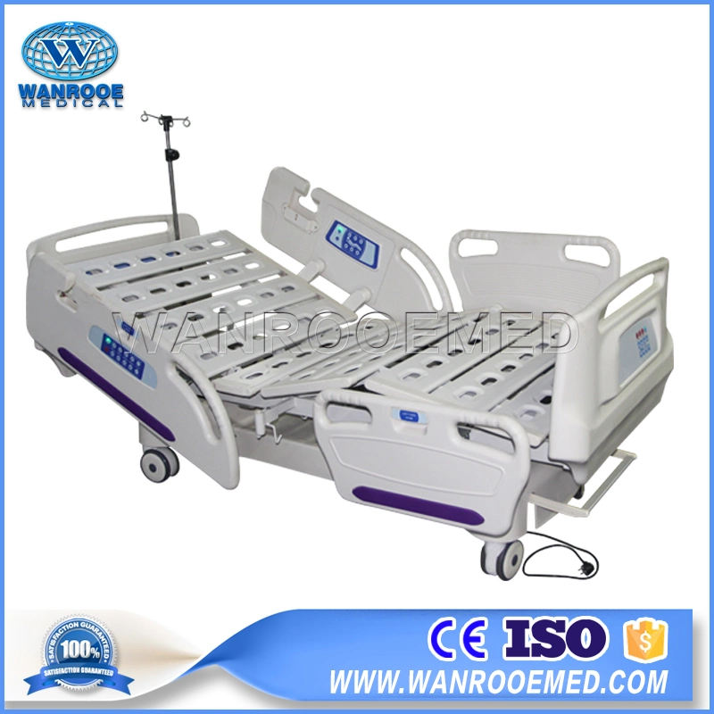 Bae517ec Hospital Medical Furniture Surgical Five Function Adjustable ICU Electric Patient ICU Bed Equipment