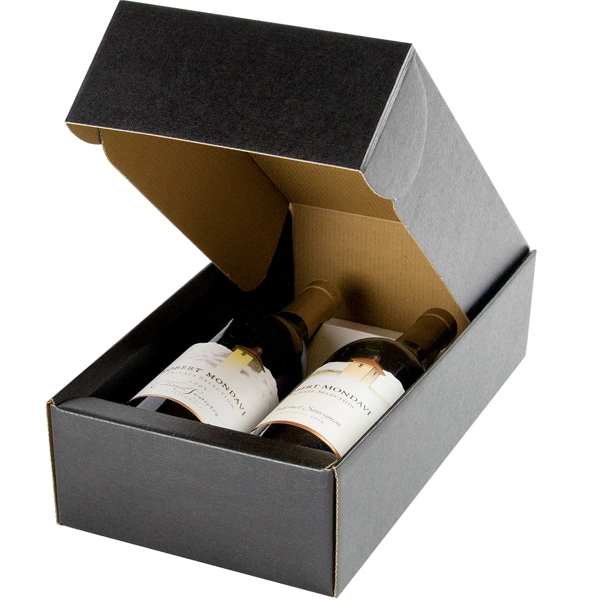 Wholesale Paper Wine Gift Box Cardboard 2 and 5 Pack Bottle Carrier Beer Box