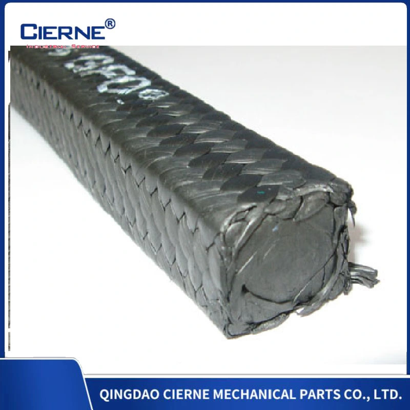 L'emballage Carobn Interbraided graphite avec renfort de coin de fils d'emballage de graphite avec coin de fibre de carbone graphite renforcé d'emballage