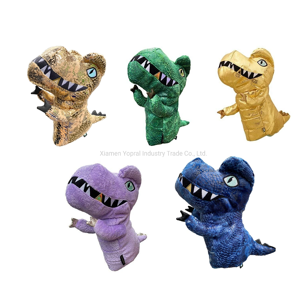 Peluche animal divertido dinosaurio personalizado bordado conductor tapa de culata de Golf