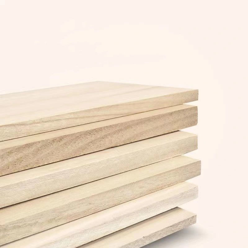 Supply Solid Wood Board Paulownia Wood Straight Splicing Board Can Be Carbonized Bleaching Crafts Material Solid Wood Strip Tung Wood Board